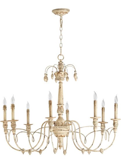 Salento 8-Light Chandelier in Persian White.